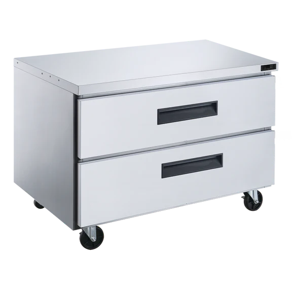 Dukers DUC36R-D2 2-Drawer Undercounter Commercial Refrigerator in Stainless Steel