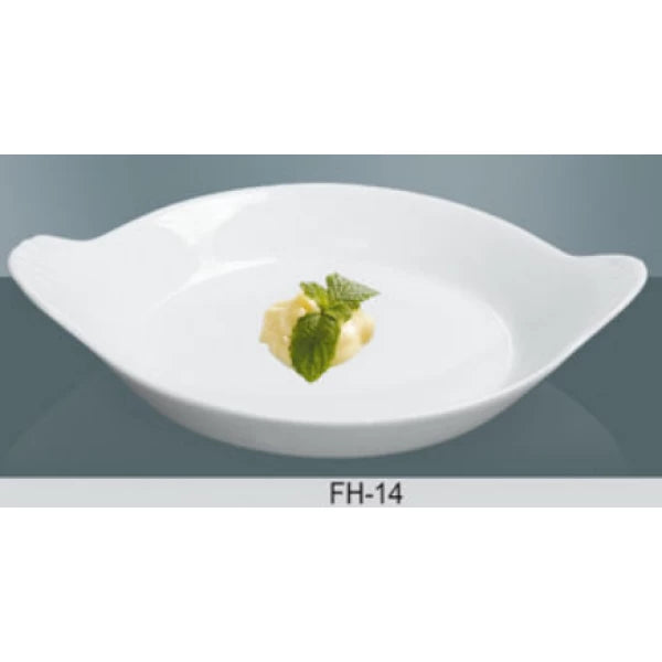 Yanco FH-14 16 1/8" x 13 1/4" x 2" FRENCH HANDLED DISH