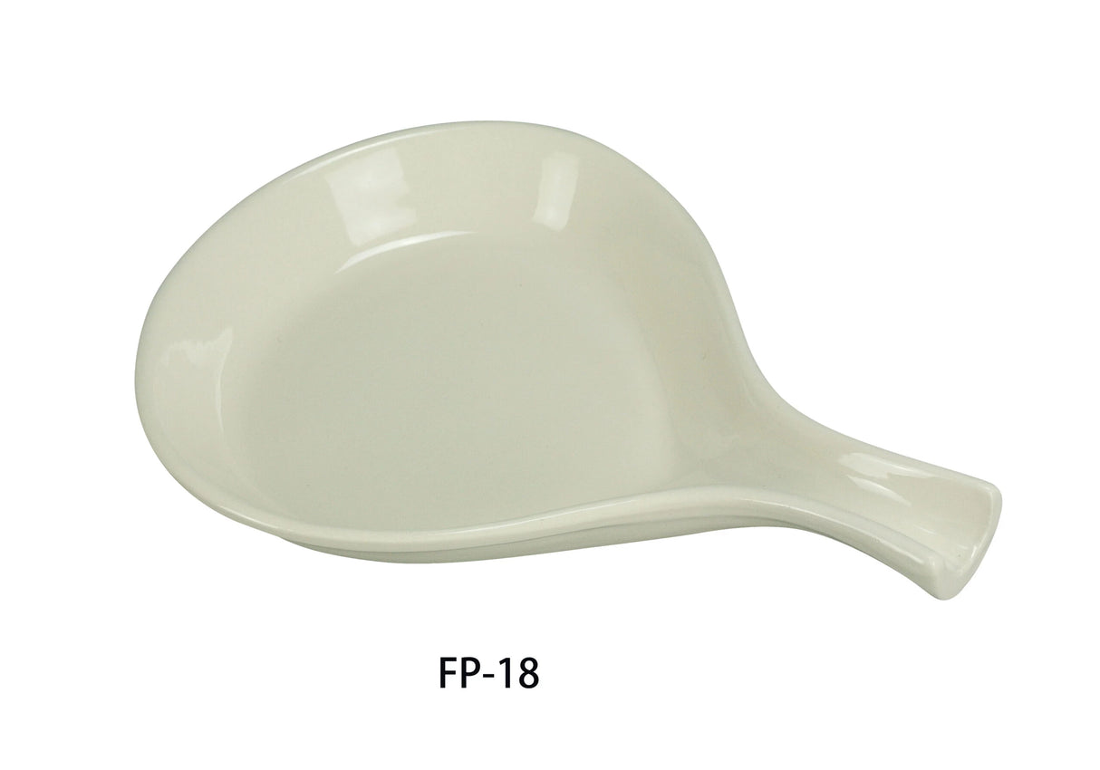 Yanco Recovery 11 1/2" X 8 1/4" Fry Pan Server 18 Oz American White