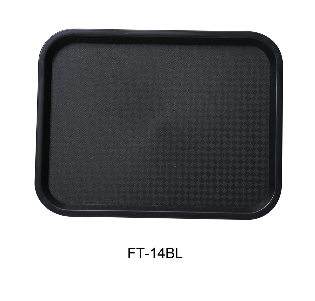 Yanco Serving Trays 14" x 10" Fast Food, Black