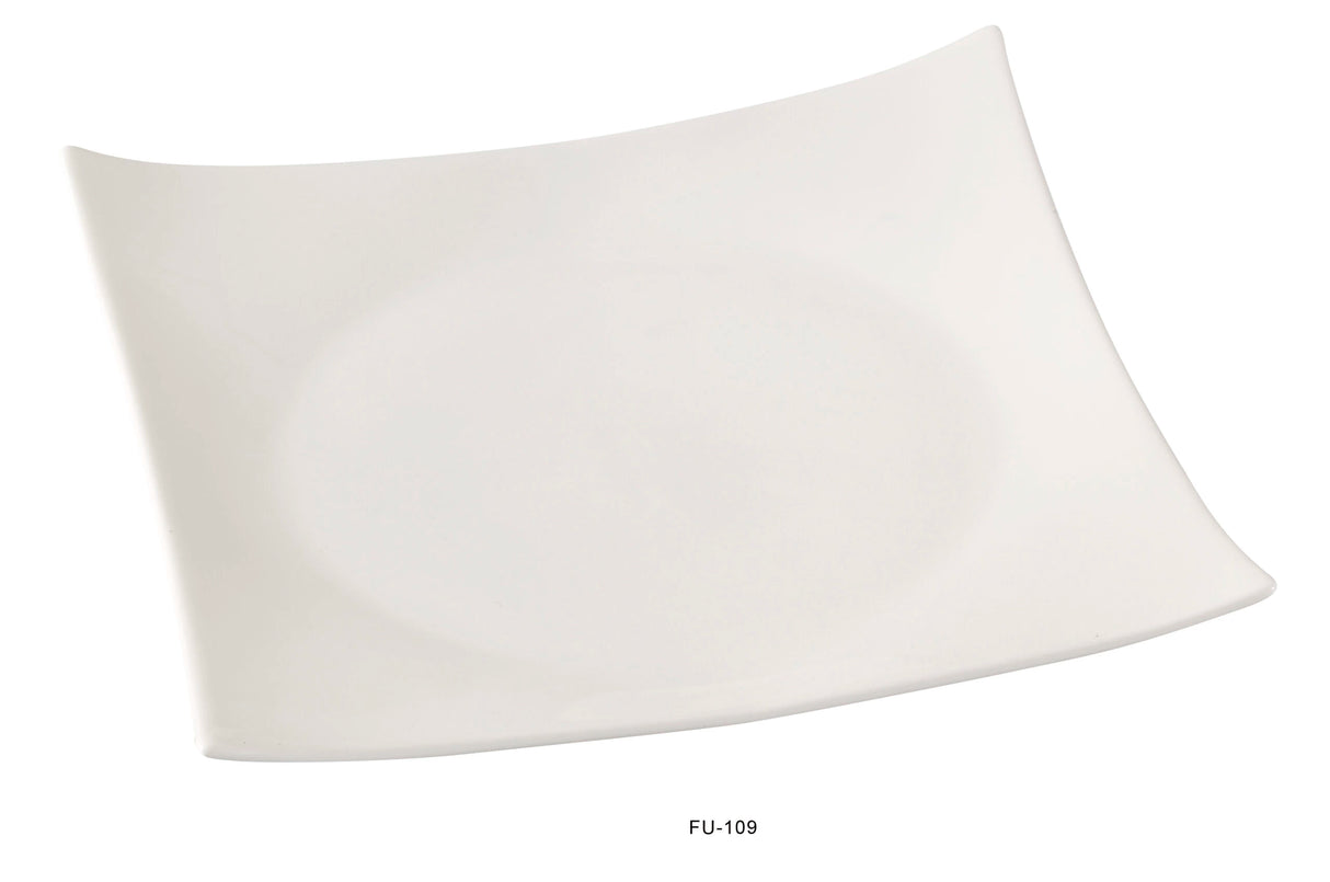 24 Pack Yanco FU-109 9" SQUARE SUSHI PLATE