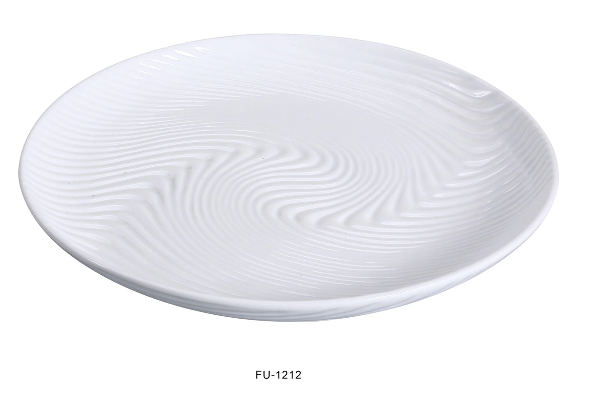 12 Pack Yanco FU-1212 12" ROUND PLATE