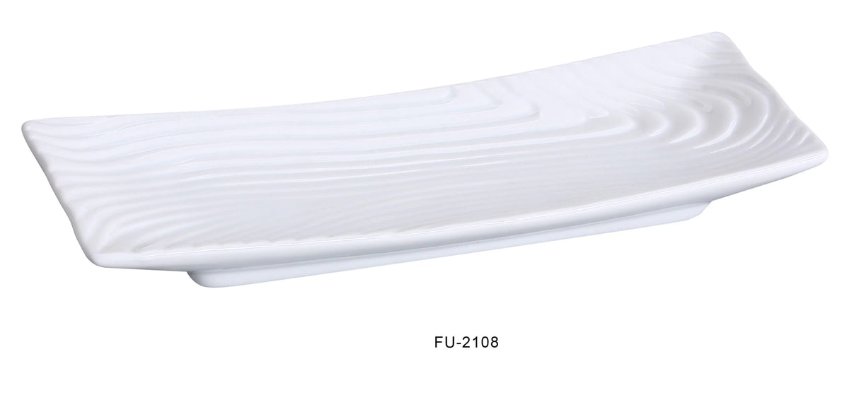 36 Pack Yanco FU-2108 8" X 3 1/8" RECTANGULAR PLATE