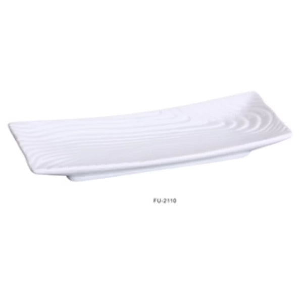 Yanco Fuji 10 1/2" X 4 3/8" Rectangular Plate 长方碟