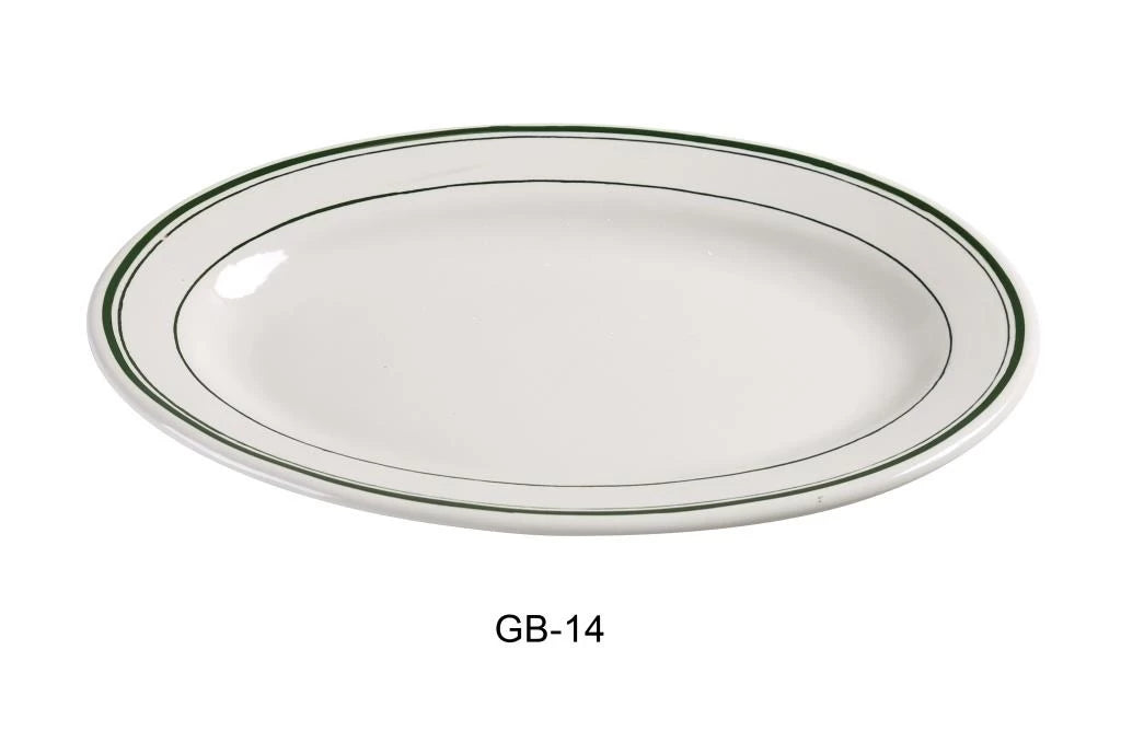12 Pack Yanco GB-14 12 1/2" X 9" PLATTER