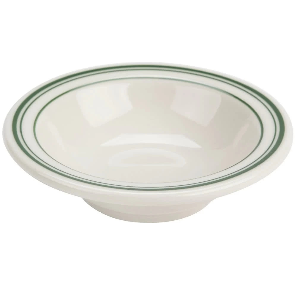 Yanco Green Band 4 1/4" Fruit Bowl 3.5 OZ 3.5 盎司水果碗