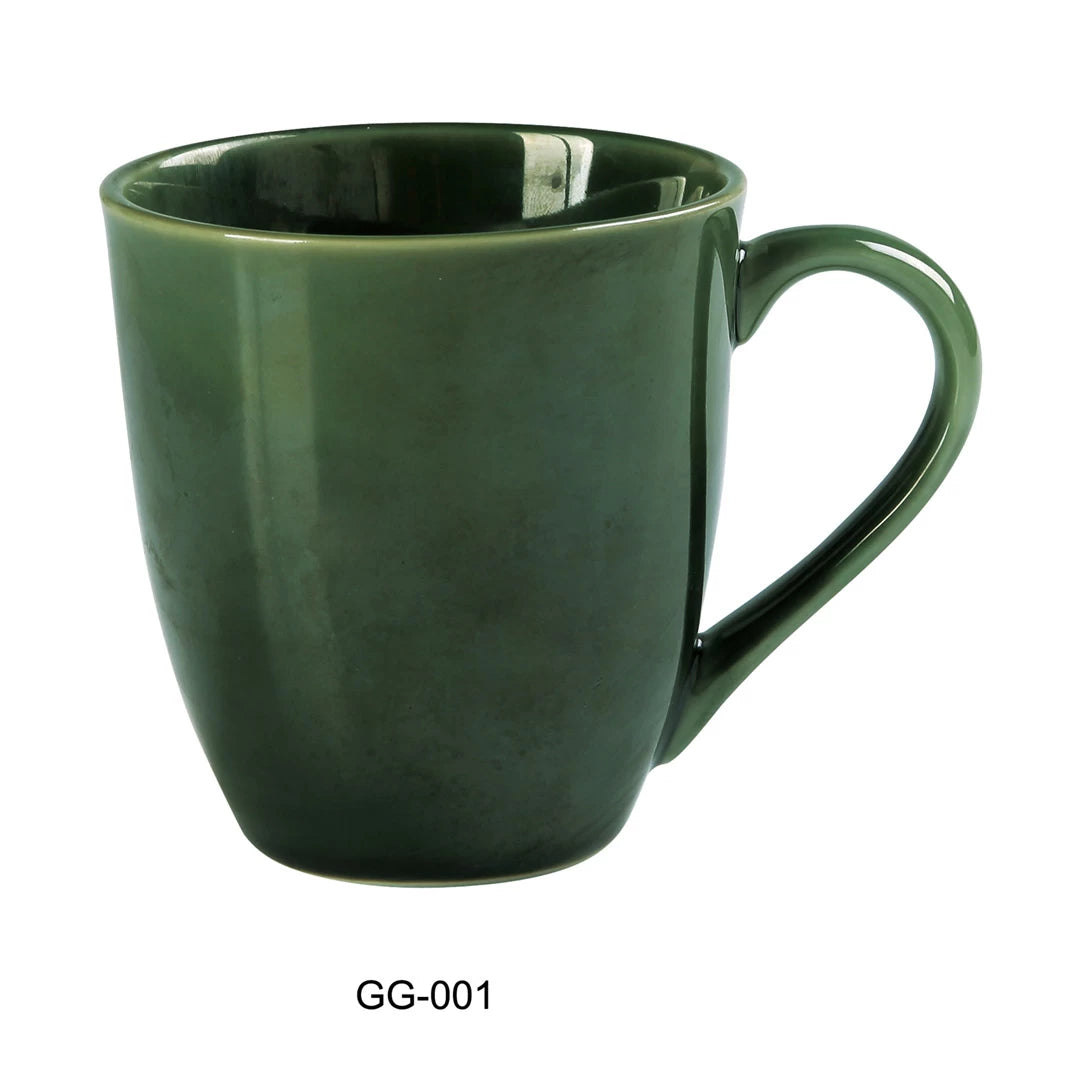 Yanco Green Gem 3 5/8" X 4" Mug 12 Oz