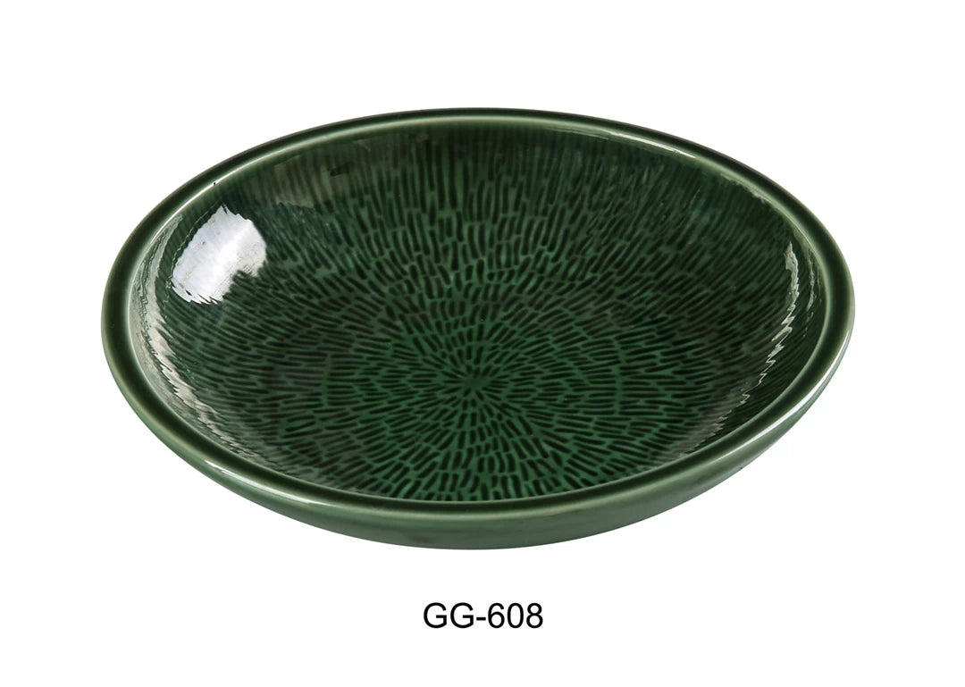 Yanco Green Gem 8 1/8" X 1 5/8" Salad/Soup Bowl 18 Oz