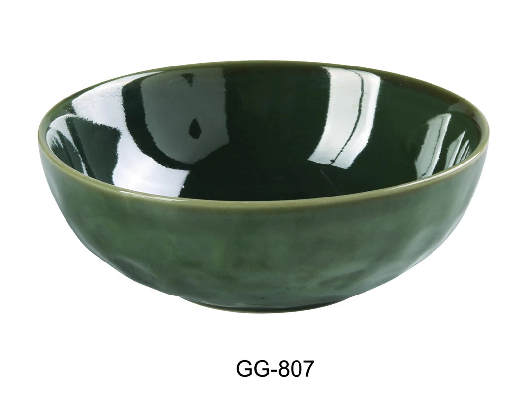 Yanco Green Gem 7" X 2 1/4" Salad Bowl 28 Oz