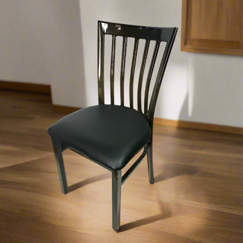 H5 Wood Grain Iron Back Chair