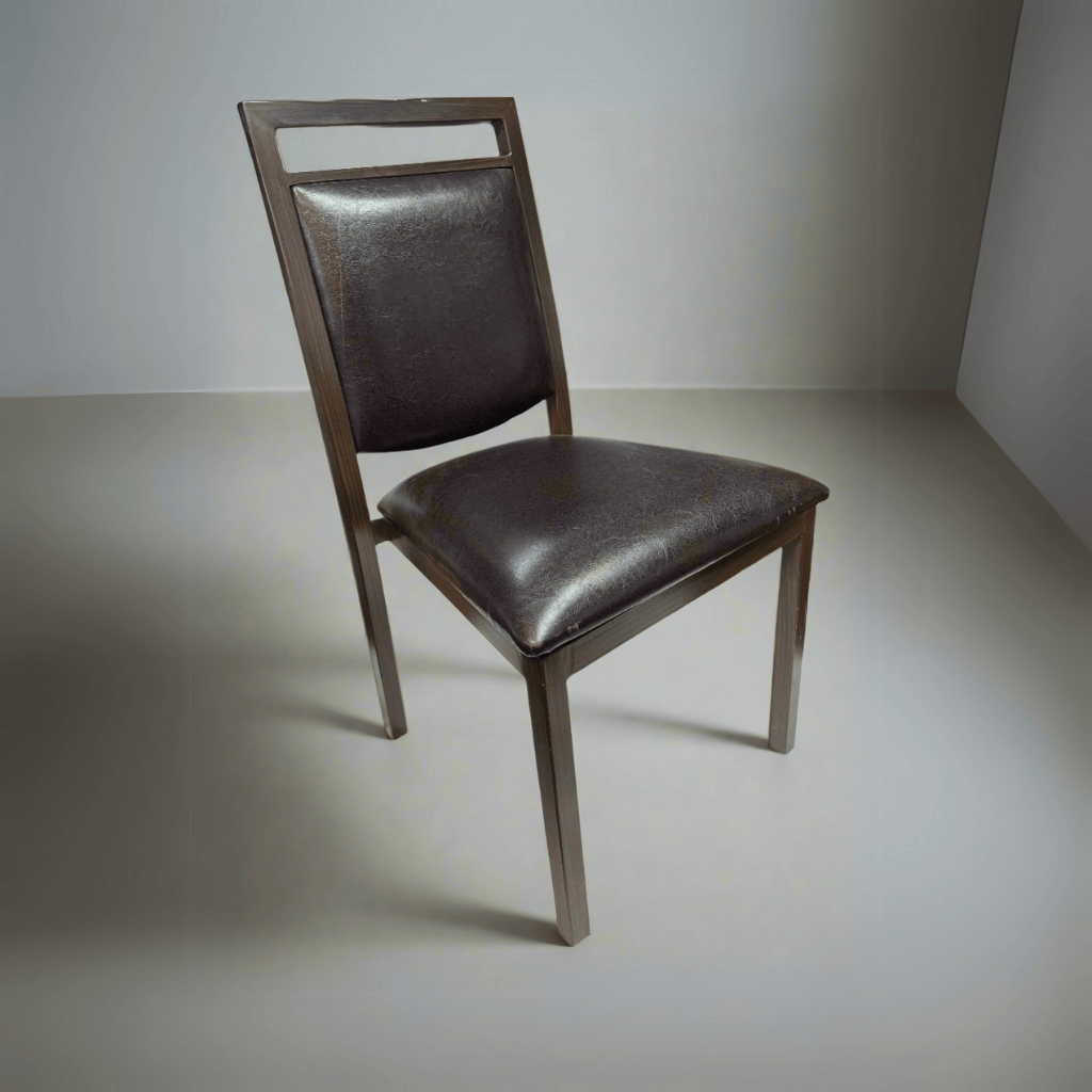 H8 Iron Chair Dark Brown Black