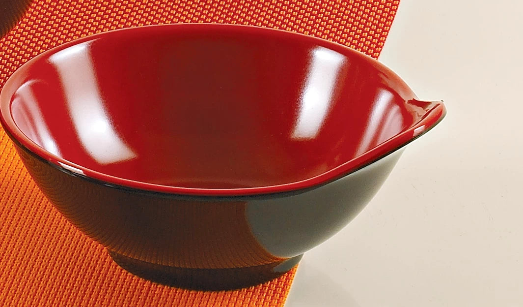 Yanco BLACK & RED 5" SAUCE BOWL 10 OZ