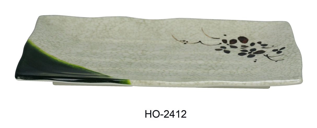 Yanco Honda 11" X 8" Ripple Plate 波纹长方碟