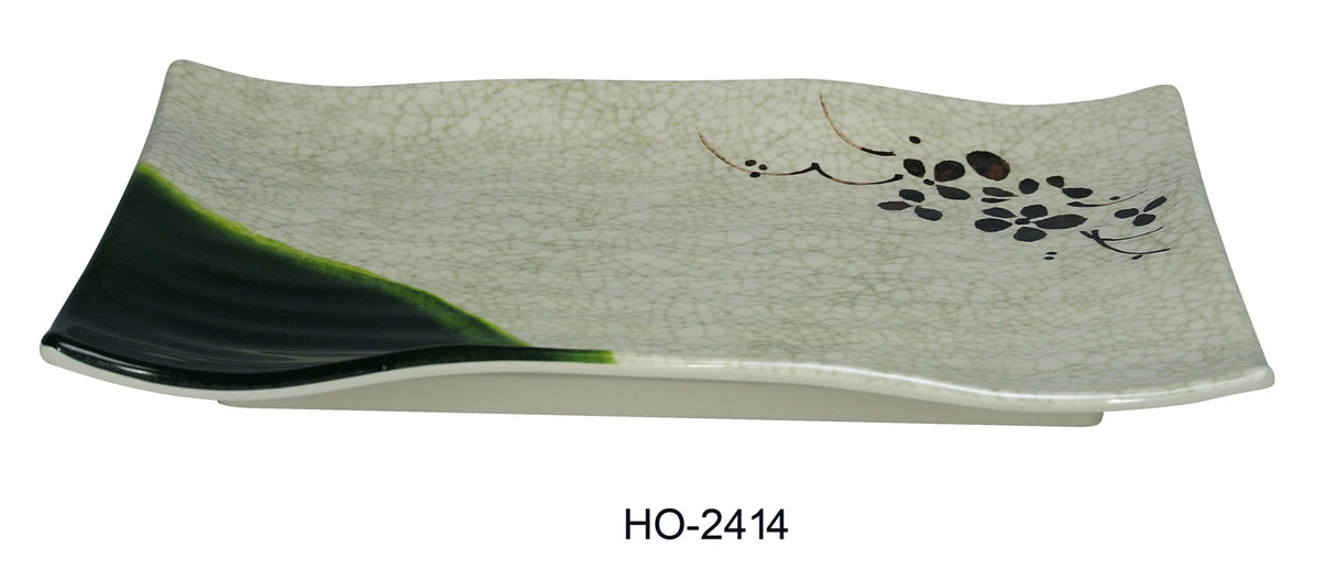 Yanco Honda 13"X 9" Ripple Plate 波纹长方碟
