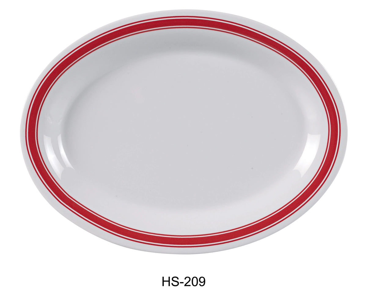 24 Pack Yanco HOUSTON 9 1/2" X 7 1/4" OVAL PLATTER