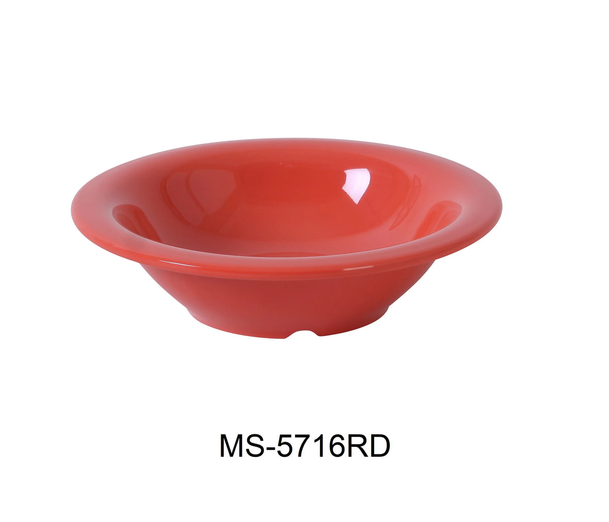 Yanco MILE STONE 7 1/2" X 1 7/8"H SOUP BOWL - 16 OZ ORANGE RED