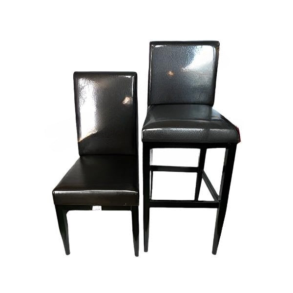 101-B Brown Upholstered Bar Chair