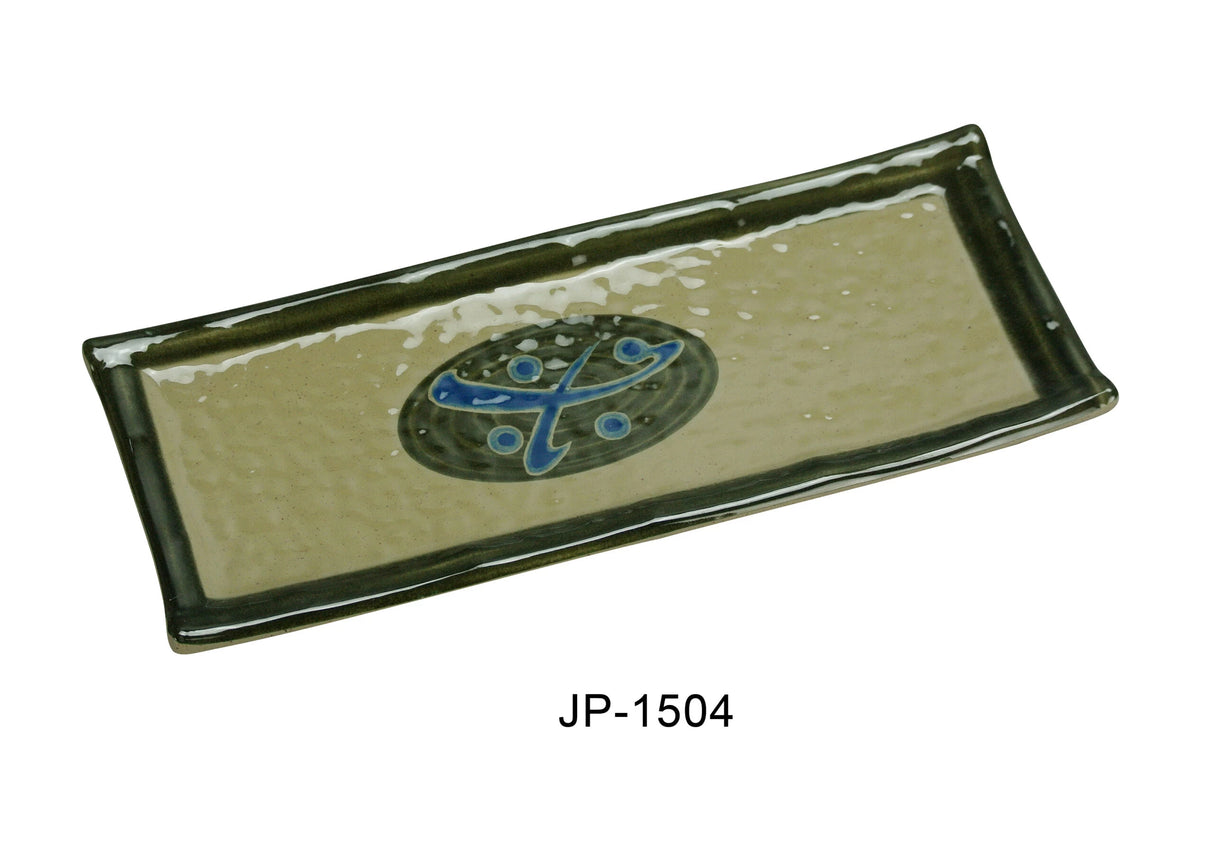 Yanco JAPANESE 10 1/4" X 4 1/4" RECTANGULAR SUSHI PLATE