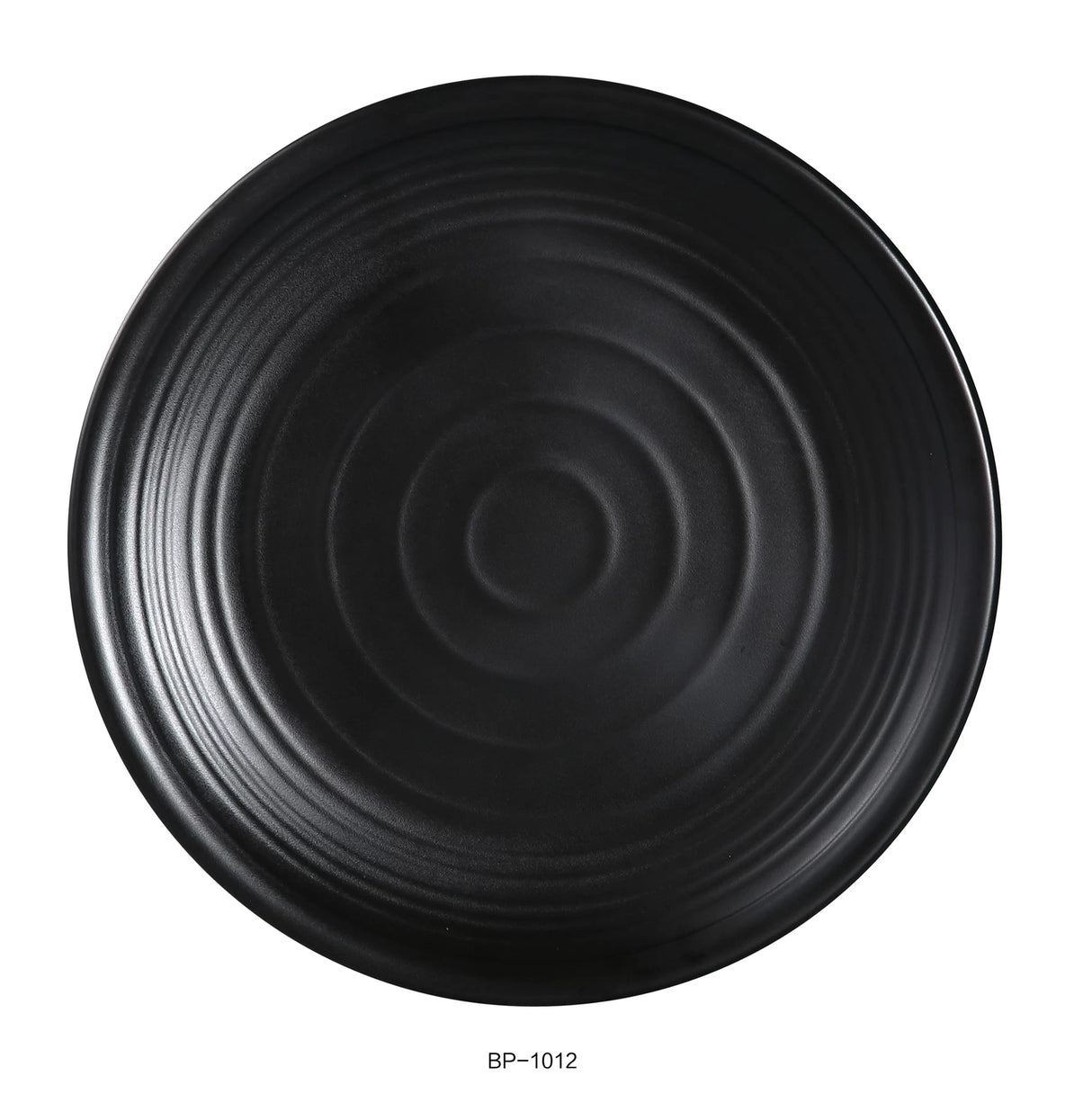 12 Pack Yanco BLACK PEARL 12" ROUND PLATE