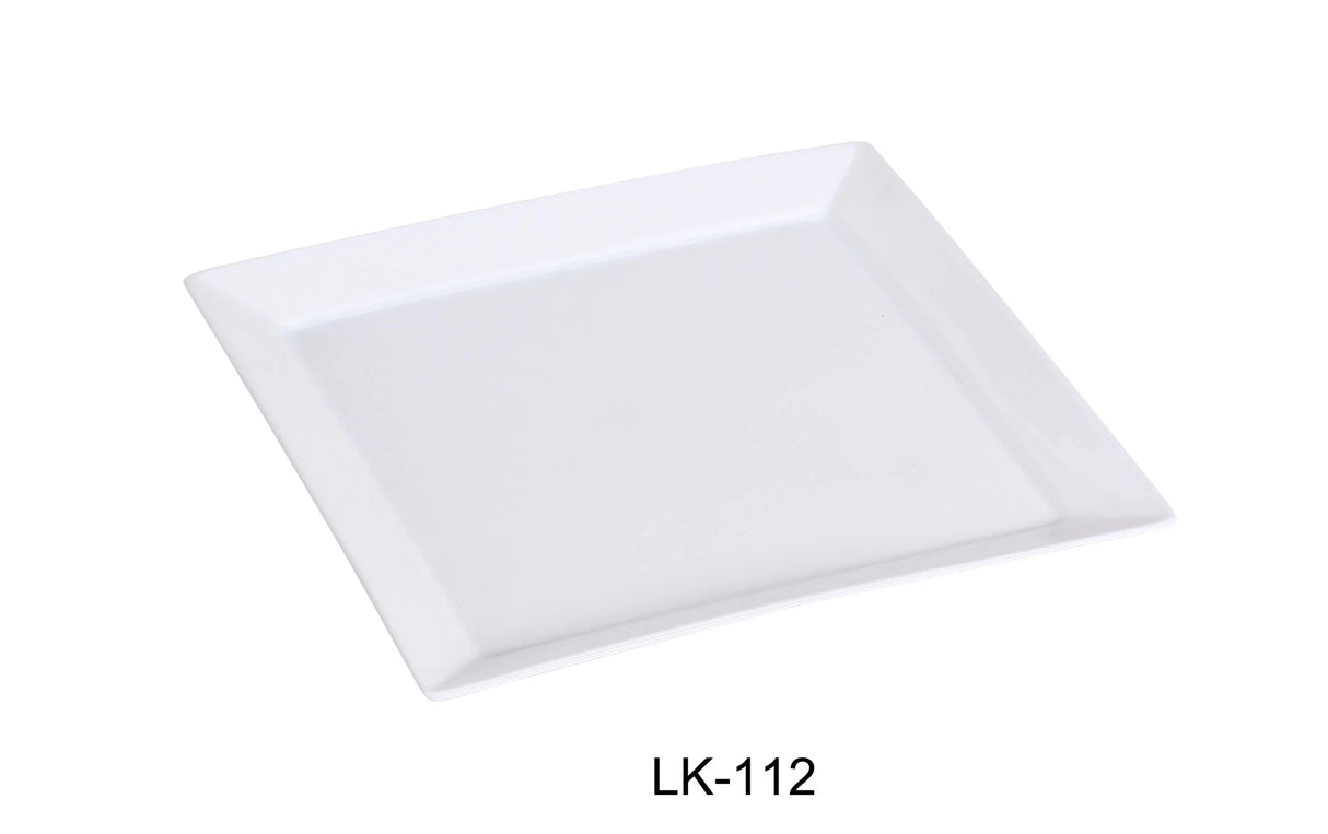 12 Pack Yanco LK-112 11 3/4" SQUARE PLATE