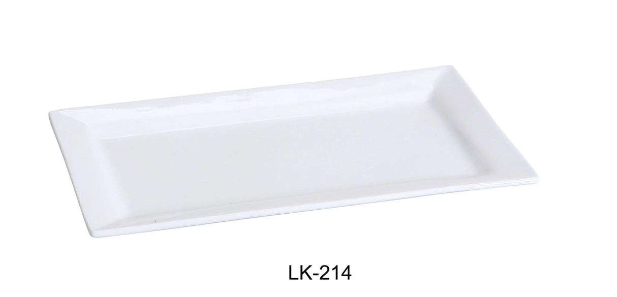 12 Pack Yanco LK-214 14 1/4" x 7" RECTANGULAR PLATE