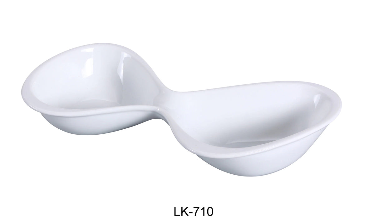 Yanco LK-710 10 1/4" DOUBLE BOWL 4 OZ EACH