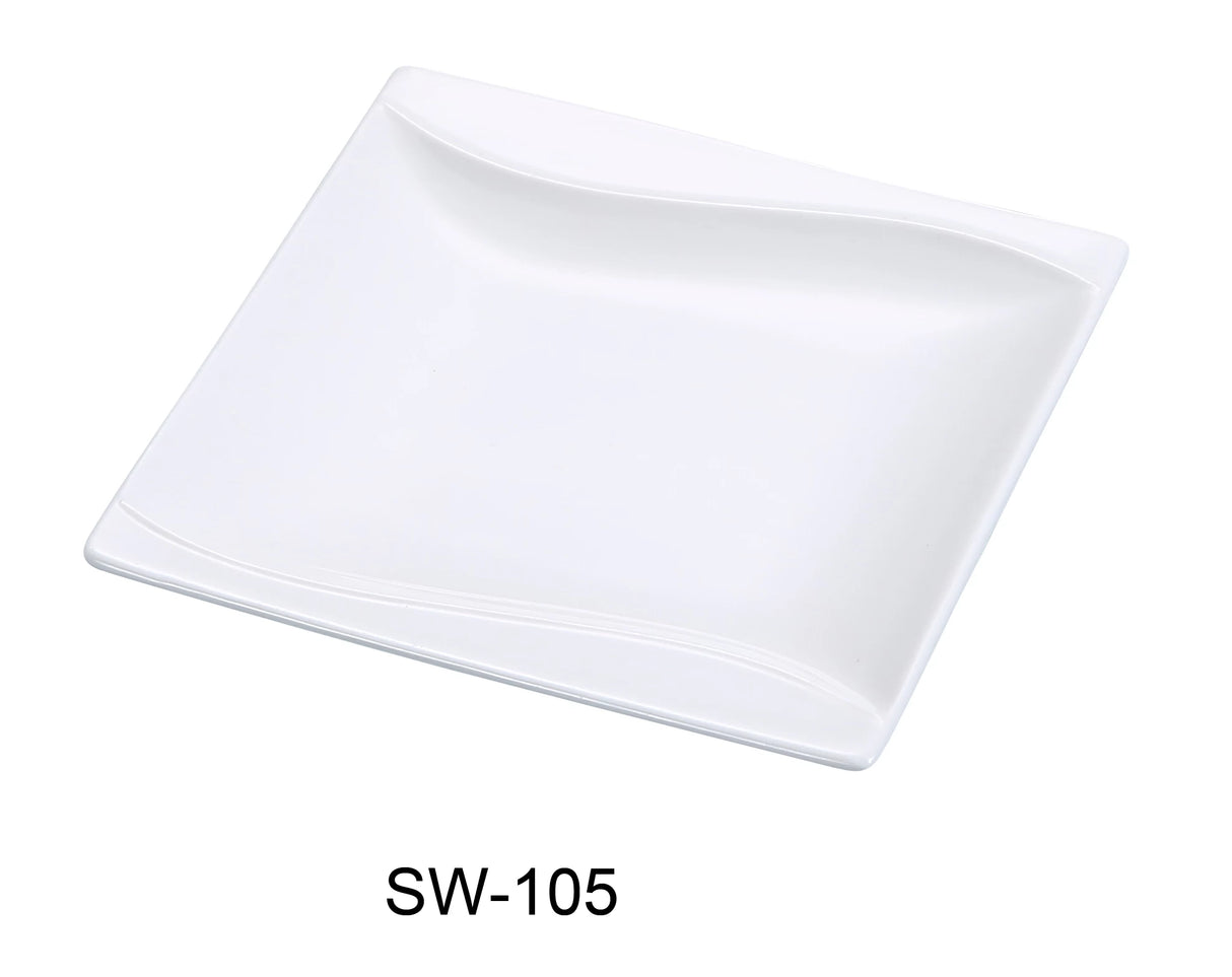 Yanco Sea Wave 4 1/2" Square Plate