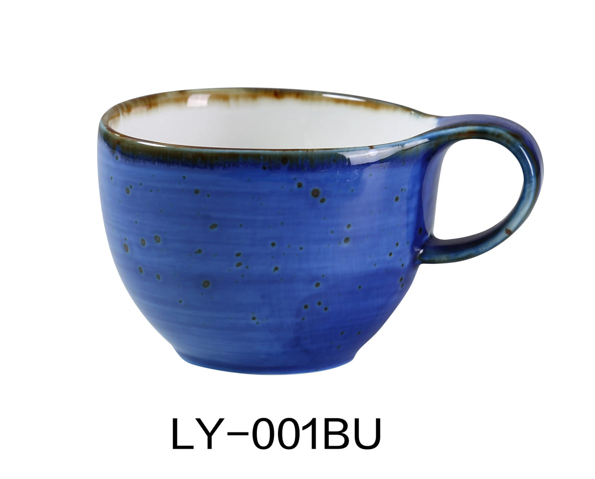 Yanco Lyon-Blue 4" X 2 5/8" Coffee/Tea Cup 7 Oz