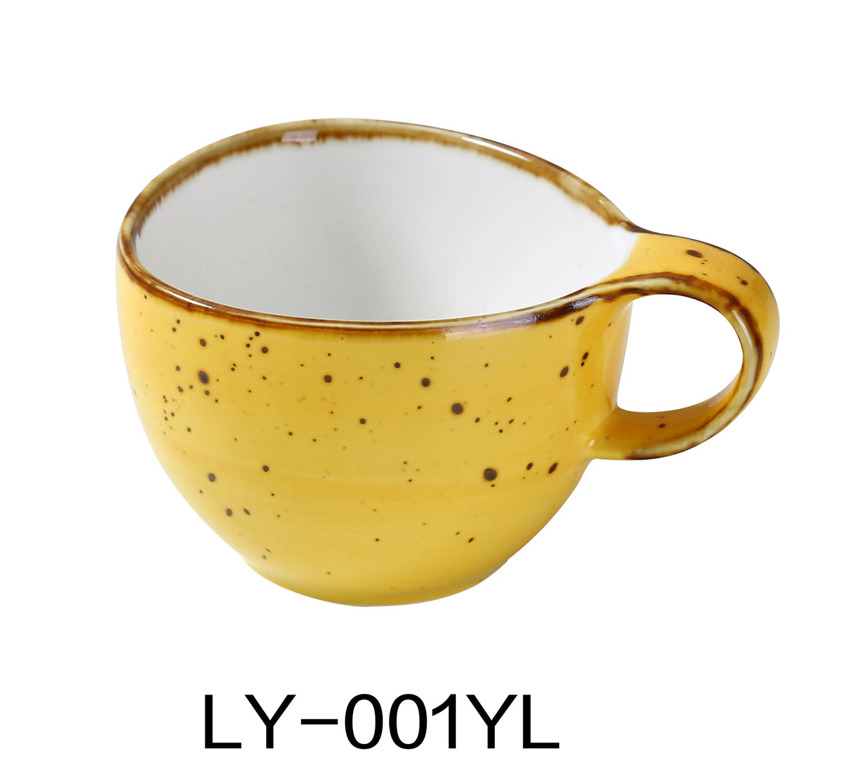 Yanco Lyon - Yellow 4" X 2 5/8" Coffee/Tea Cup 7 Oz