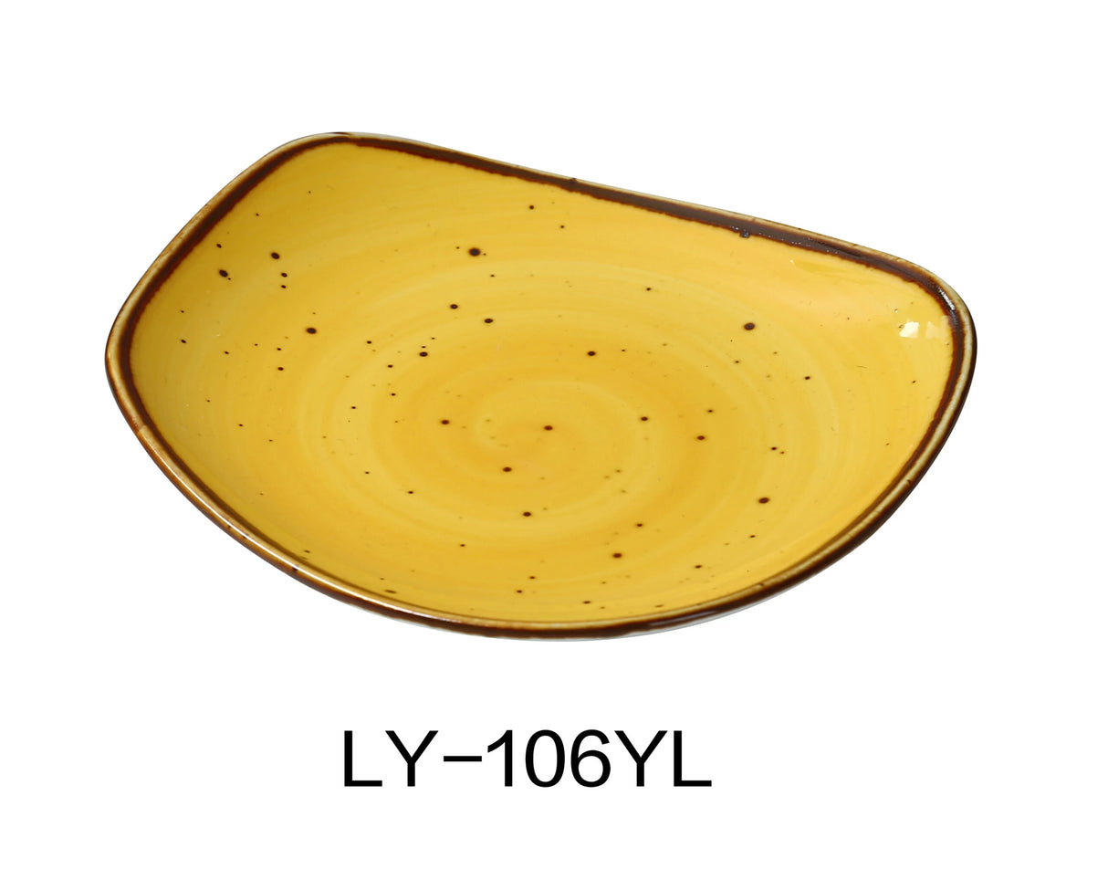 Yanco Lyon - Yellow 5 3/4" X 3/4" Plate 餐碟