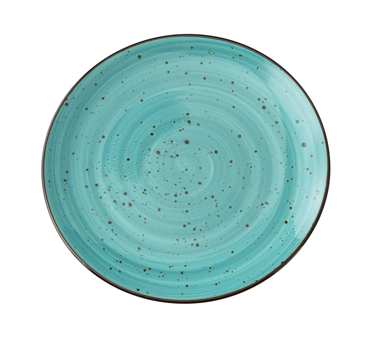 36 Pack Yanco Lyon - Turquoise 7 1/4" X 3/4" Coupe Plate