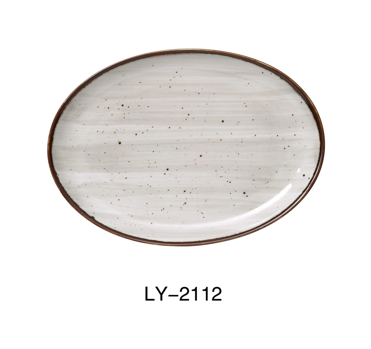 12 Pack Yanco Lyon 12 X 8 1/4" X 1 1/4" Coupe Platter
