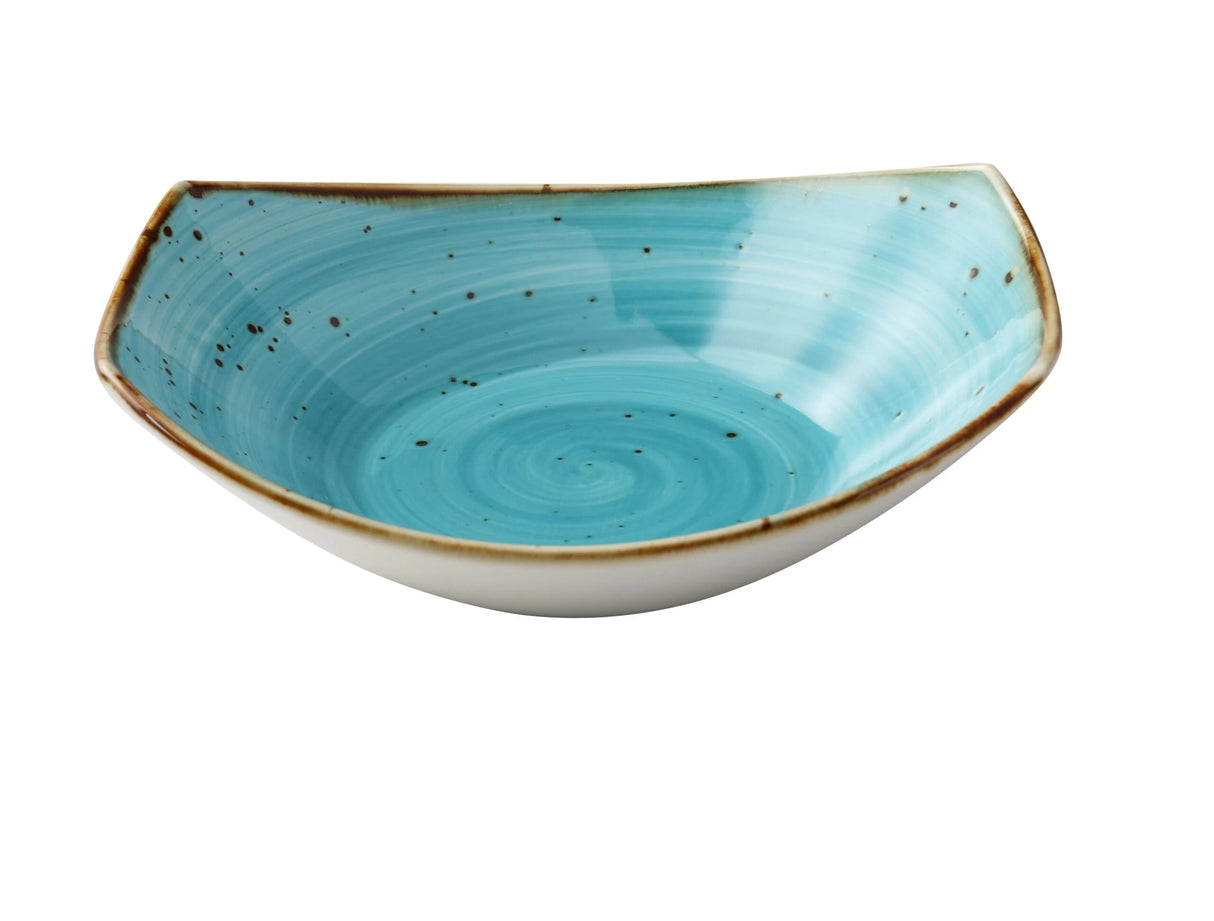 24 Pack Yanco Lyon - Turquoise 9" X 7 7/8" X 2 3/8" Pasta/Salad Plate 20 Oz