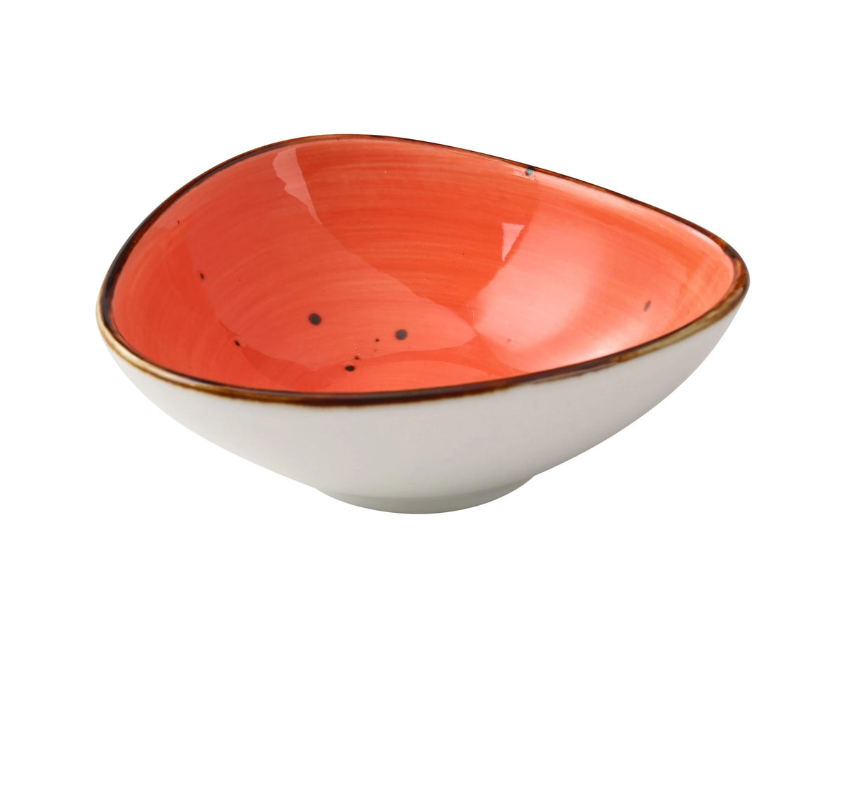 36 Pack Yanco Lyon - Coral 4 3/4" X 4 3/8" X 1 5/8" Triangle Sauce Bowl 5 Oz