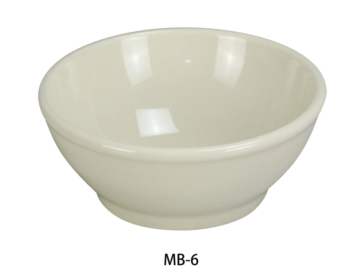 Yanco MB-6 6 3/4" X 2 1/2" BOWL 25 OZ AMERICAN WHITE