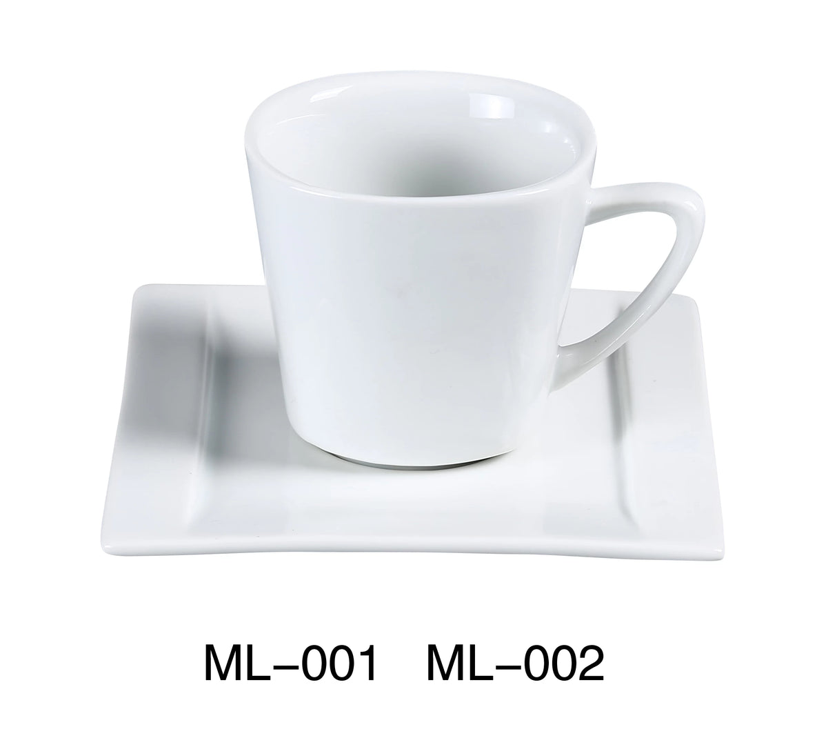 Yanco Mainland 3" Square Coffee/Tea Cup 7 Oz