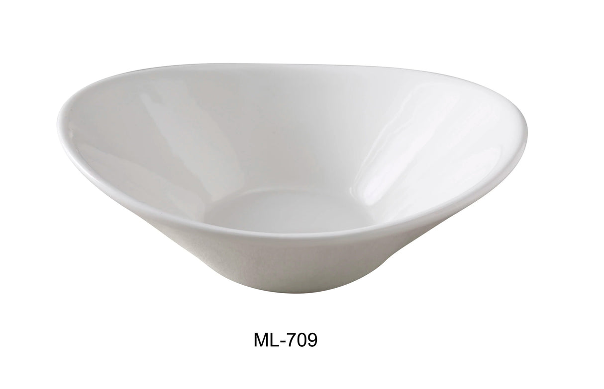 Yanco Mainland 9" X 7 1/4" X 2 1/2" Oval Salad Bowl 22 Oz