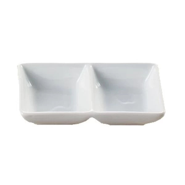 Yanco Mainland 5 1/2" X 2 3/4" X 1 3/8" Two Divided Tray 2 Oz Each
