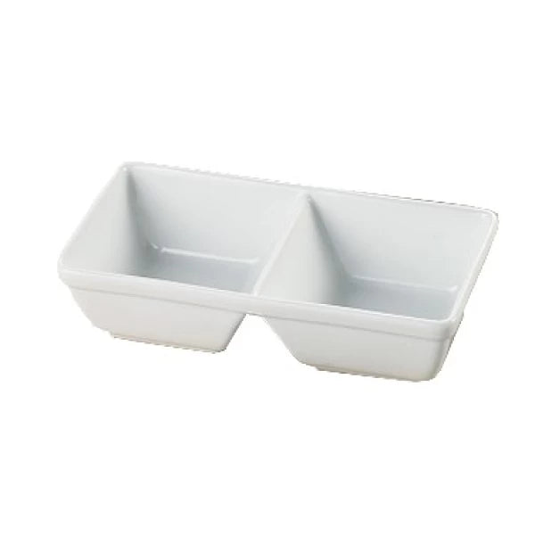 Yanco Mainland 10" X 5 1/2" X 2 5/8" Two Divided Tray 16 Oz Each