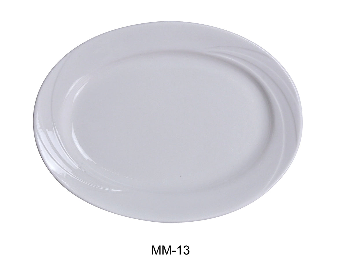 Yanco Miami 11 3/4" X 8 3/4" Oval Platter