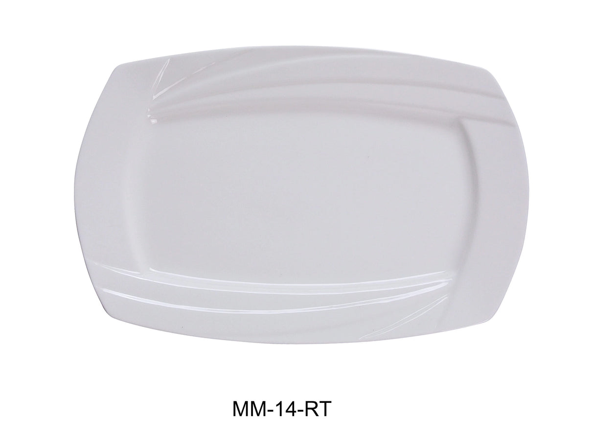 Yanco Miami 14" X 9" Rectangular Plate