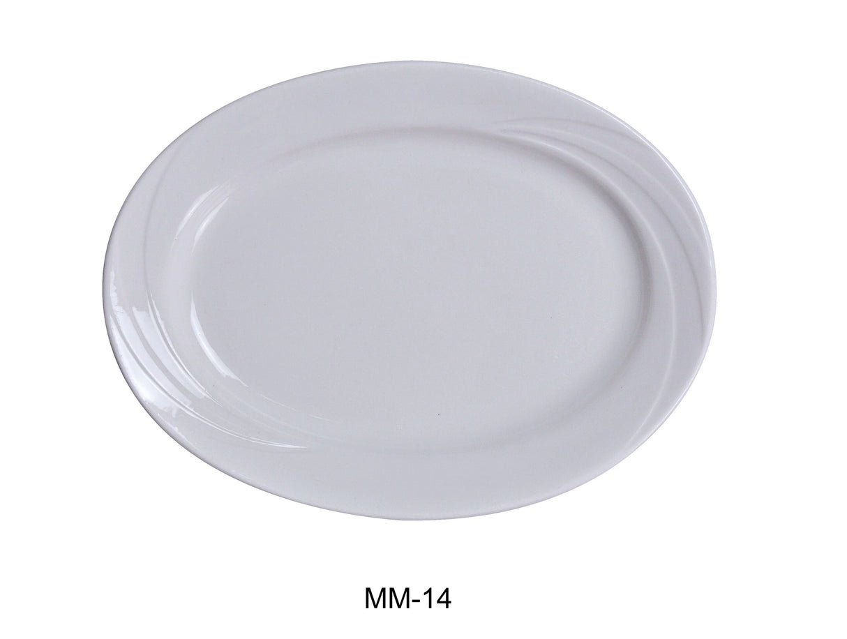 Yanco Miami 14" X 10" Oval Platter