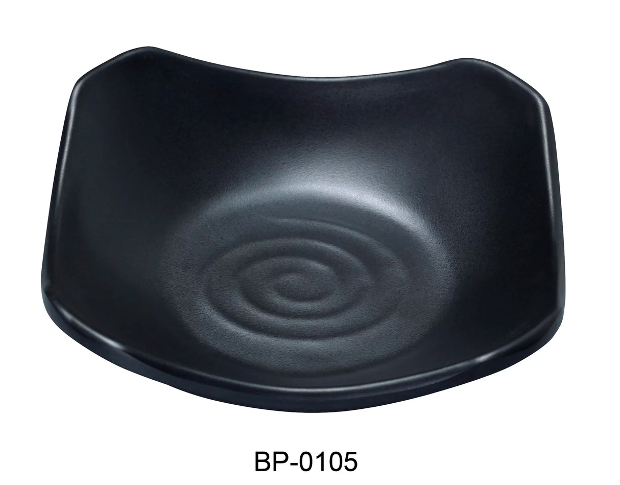 Yanco BLACK PEARL 5 1/2" SQUARE DISH 6 OZ