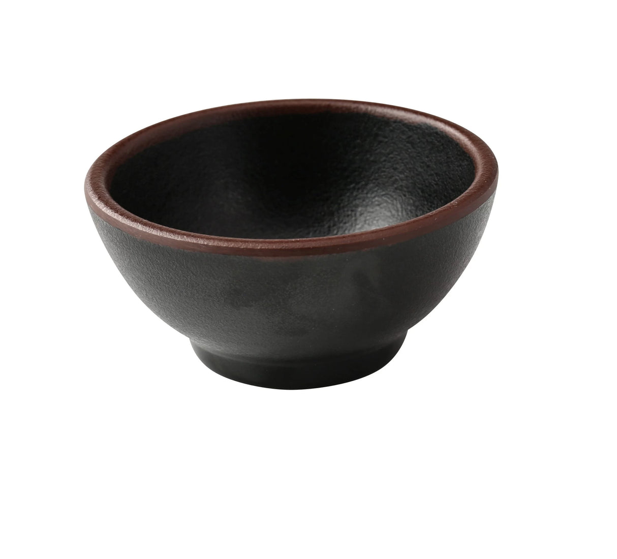 Yanco Nature Art - Black 3 1/2" X 1 3/8" Sauce Dish 4 Oz