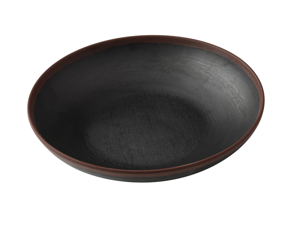 Yanco Nature Art - Black 8" X 1 1/2" Salad/Soup Bowl 20 Oz