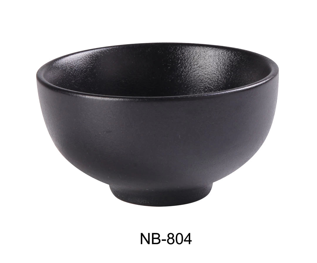 Yanco Noble Black 4 1/2"X2 1/4" Soup Bowl 9 Oz