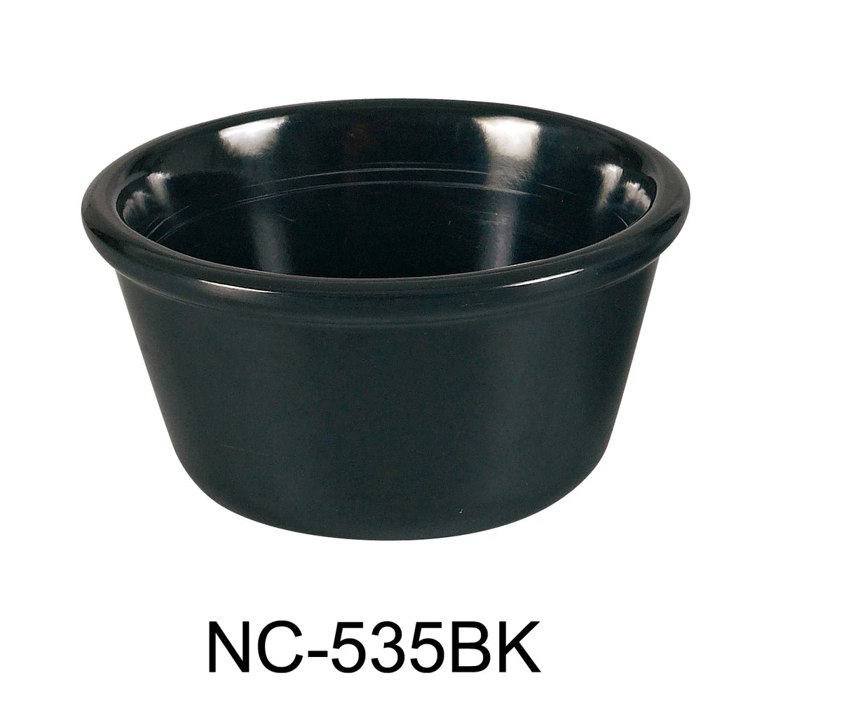 Yanco Accessories 2 1/2", 1.5 OZ SMOOTH RAMEKIN BLACK
