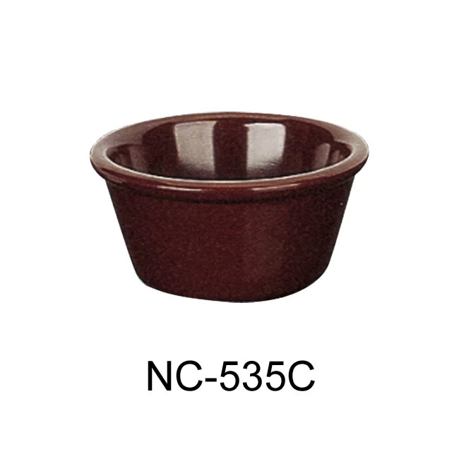 Yanco Accessories 2 1/2", 1.5 OZ SMOOTH RAMEKIN CHOCOLATE