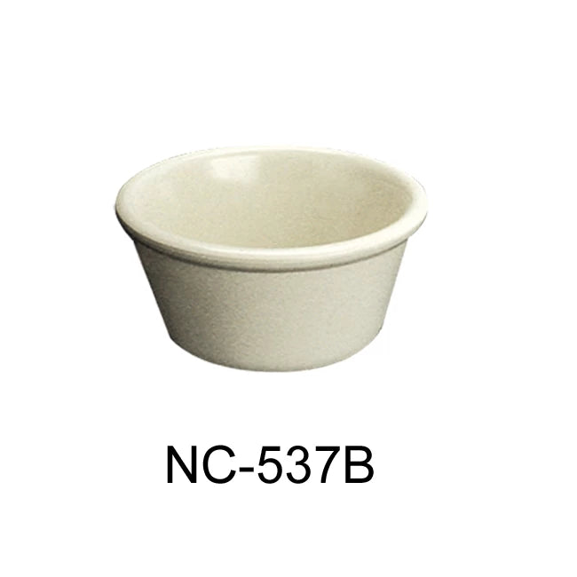 Yanco Accessories 3 1/4", 3 OZ SMOOTH RAMEKIN BONE