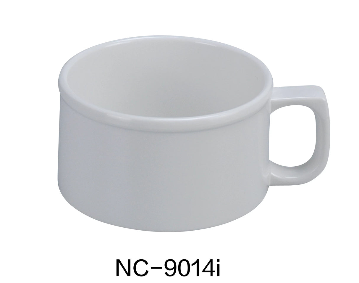 Yanco Pine Tree 4" X 2 3/4" Soup Mug Ivory - 12 Oz